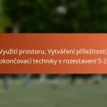 Využití prostoru, Vytváření příležitostí, Dokončovací techniky v rozestavení 5-2-3